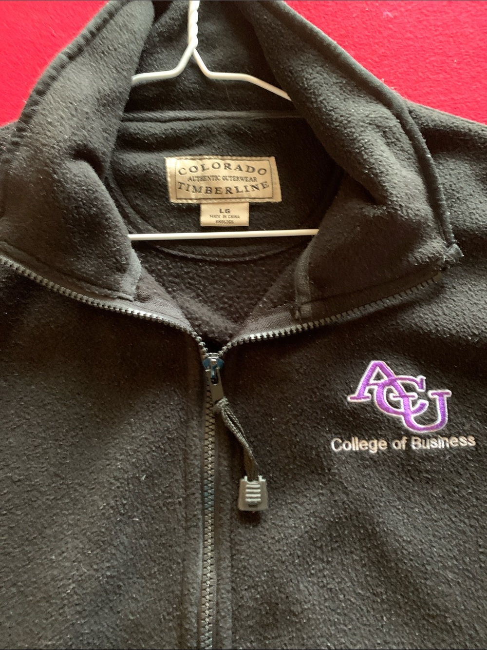 Timberline Colorado Black Full-Zip Fleece Jacket - ACU College of Business